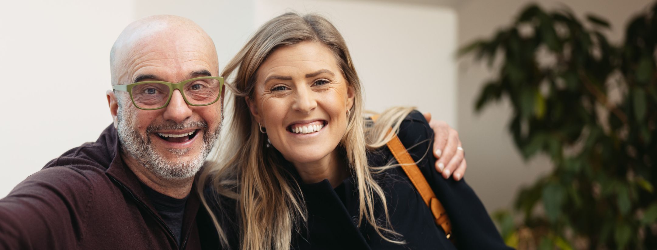 Massimiliano Pattara och Klara Lindström, som arbetar med Krinova Inkubator, gläds åt beskedet.